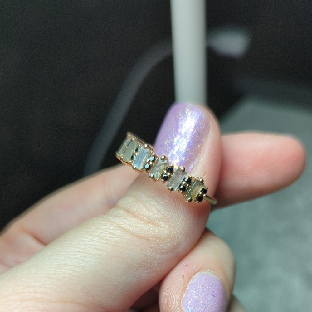 Jewelry Archives - Rose Gold, Labradorite, and Spinel Women's Ring - Picture 4 of 4